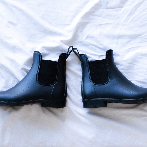 Black Sam Edelman Rain Booties - Picture 3 of 6